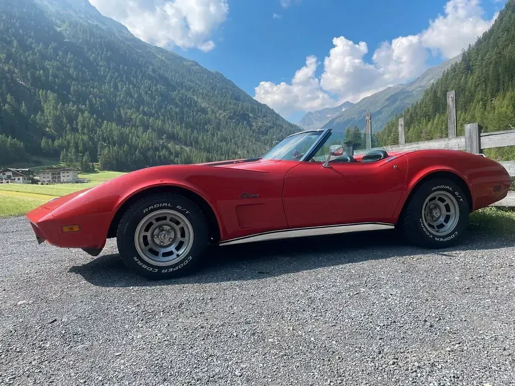 Gebraucht Corvette C3 220 PS (161 kW) 1974 Rot Cabrio