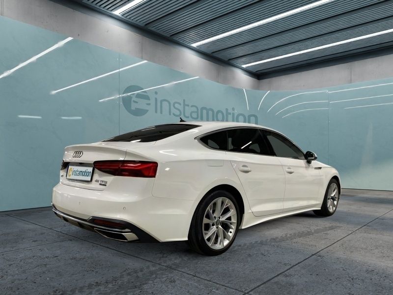 Gebraucht Audi A5 Sportback Advanced 245 PS (180 kW) 2020 Weiß Kleinwagen