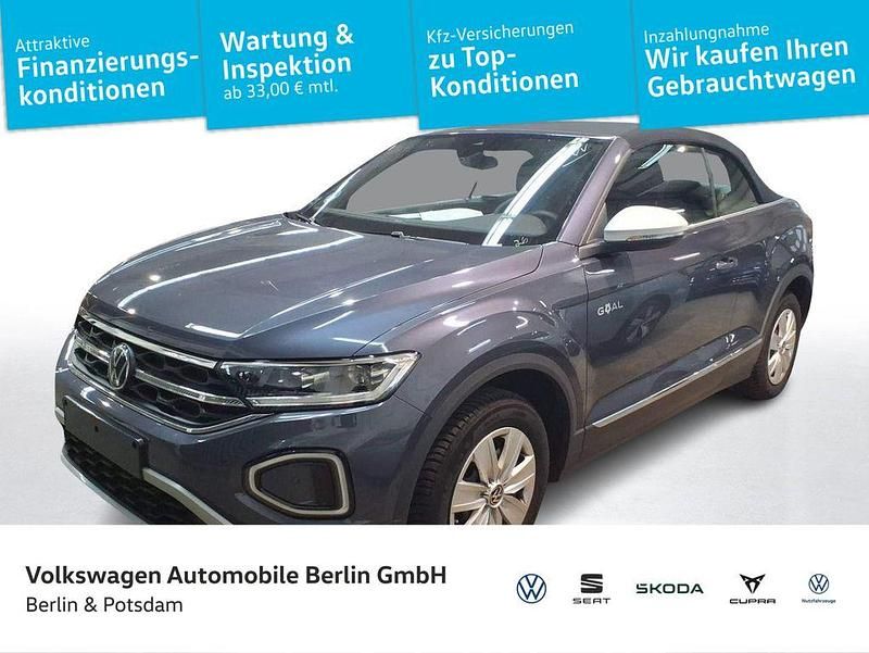 Rauchgrau metallic/schwarz Gebraucht 2025 VW T-Roc Cabriolet Goal Cabrio | 31.990 € (Superpreis) - Bild 1/3