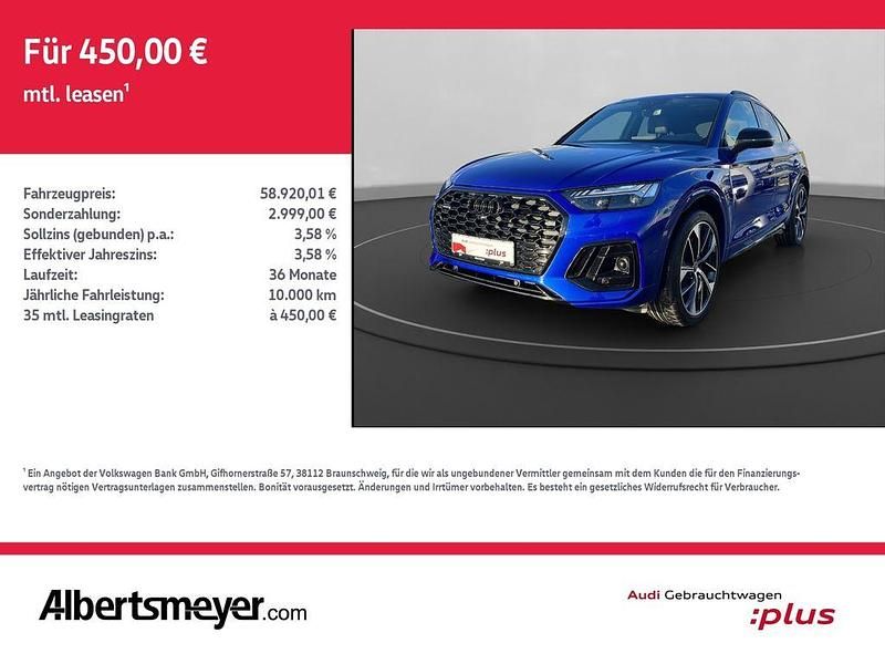 Blau Gebraucht 2024 Audi Q5 Sportback S-Line SUV | 58.920 € (Teuer) - Bild 1/4