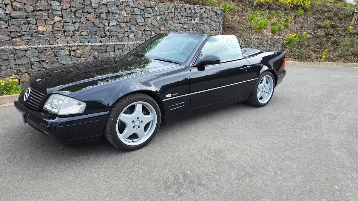 Gebraucht Mercedes SL320 Edition 224 PS (164 kW) 2001 Schwarz Cabrio