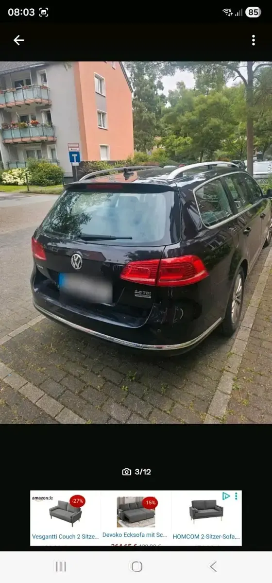 Gebraucht VW Passat 140 PS (102 kW) 2012 Schwarz Kombi