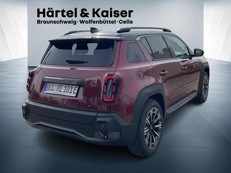 Neu Renault 4 E-Tech Iconic 11 kW (15 PS) 2025 Karmesinrot mit schwarzem dach (rot) SUV