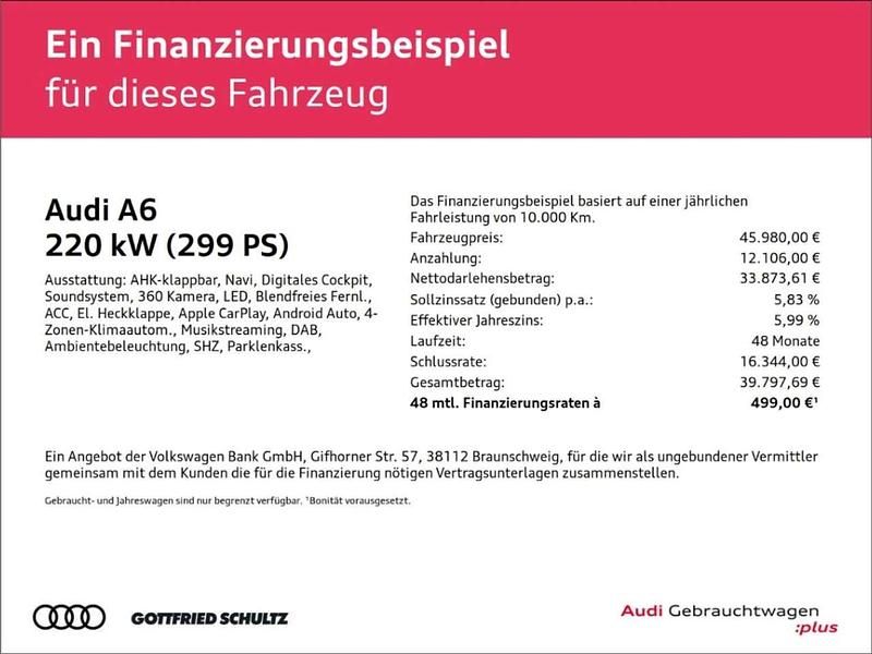 Gebraucht Audi A6 S-Line 299 PS (219 kW) 2024 Weiss Kombi