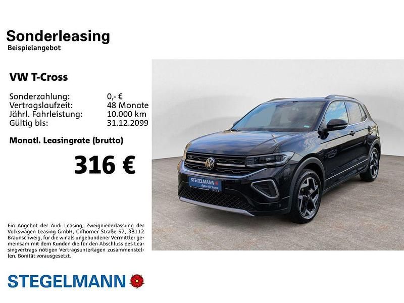 Gebraucht VW T-Cross R-line 116 PS (85 kW) 2025 Deep black perleffekt SUV
