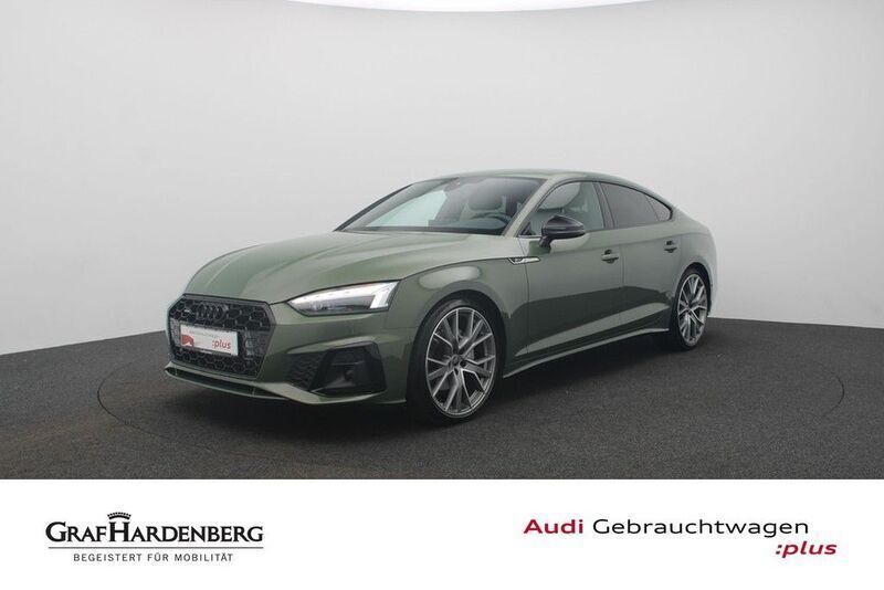 Distriktgrün metallic Gebraucht 2024 Audi A5 Sportback S-Line Coupé | 50.980 € (Teuer) - Bild 1/4