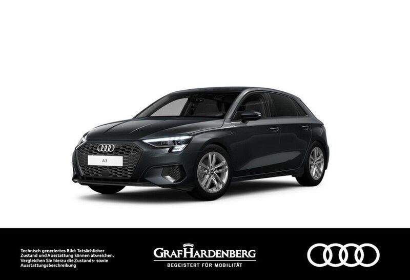 Grau Gebraucht 2022 Audi A3 Sportback Ambiente Limousine | 22.880 € (Guter Preis) - Bild 1/2