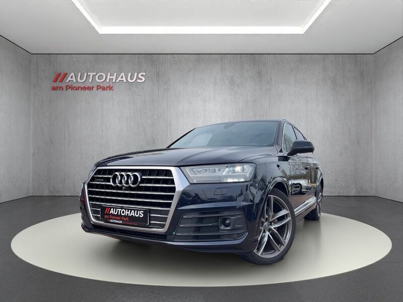 Blau Gebraucht 2017 Audi Q7 S-Line SUV | 24.399 € (Teuer) - Bild 1/4