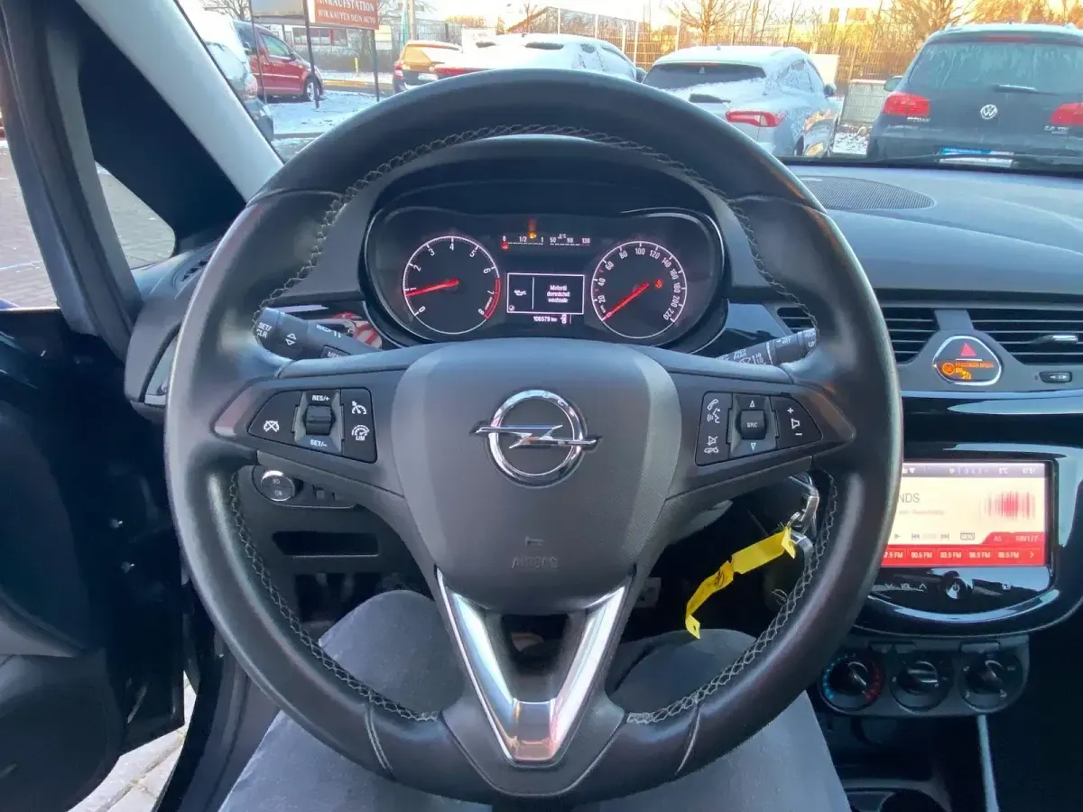 Gebraucht Opel Corsa Edition 90 PS (66 kW) 2015 Schwarz Kleinwagen