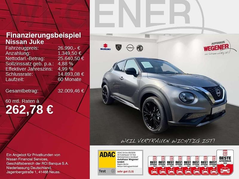 Neu Nissan Juke 114 PS (83 kW) 2025 Dark grey/black SUV