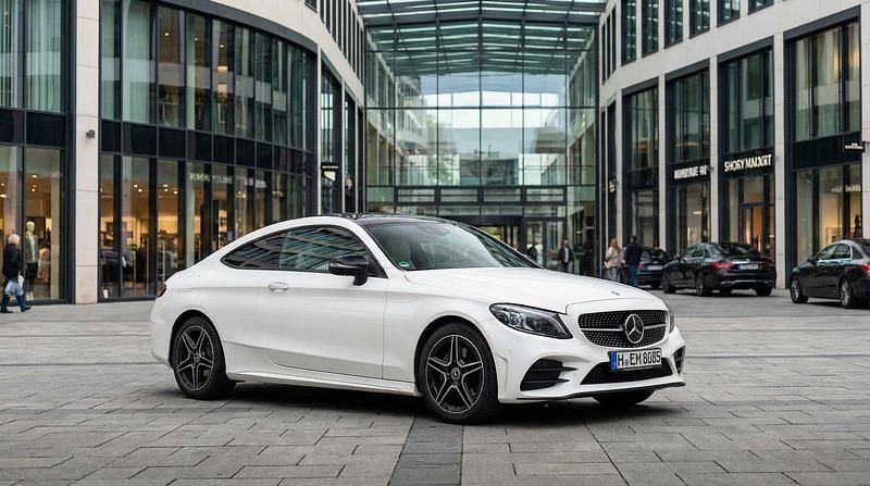 Gebraucht Mercedes C300 AMG line 258 PS (189 kW) 2018 Weiß Coupé