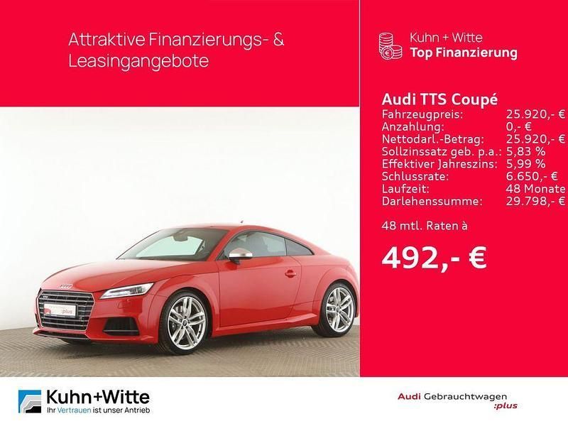 Tangorot metallic Gebraucht 2018 Audi TTS Design Coupé | 30.925 € (Etwas zu teuer) - Bild 1/3