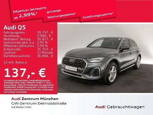 Daytonagrau perleffekt Gebraucht 2022 Audi Q5 S-Line SUV | 40.286 € (Fairer Preis) - Bild 1/2