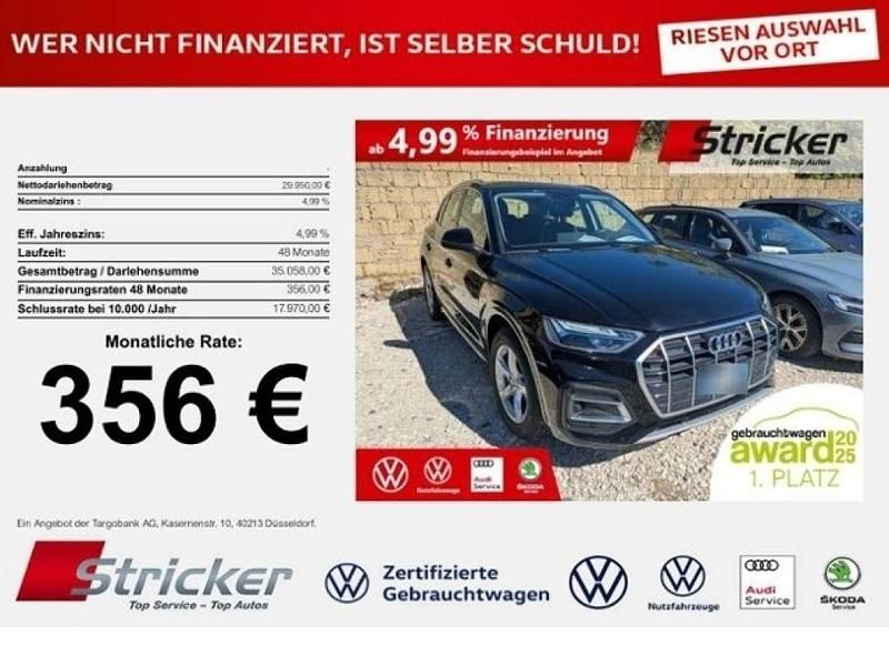 Brillantschwarz (metallic) Gebraucht 2021 Audi Q5 SUV | 29.950 € (Superpreis) - Bild 1/3