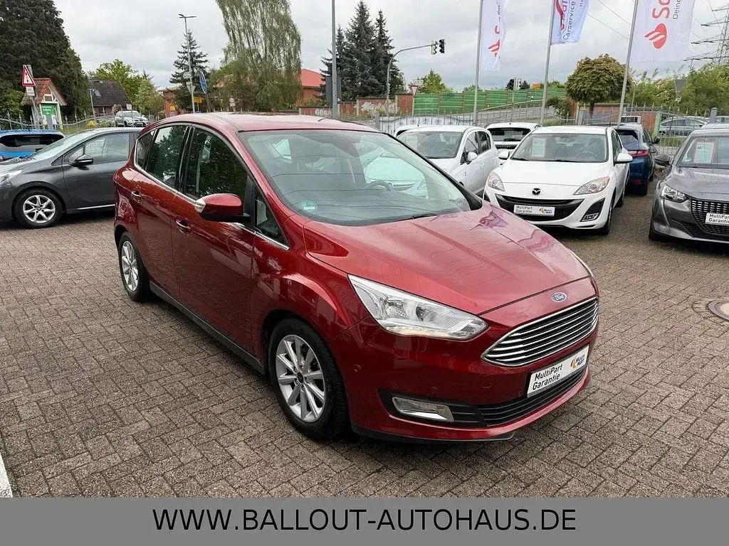 Gebraucht Ford C-MAX Titanium 125 PS (91 kW) 2017 Rot Van / Kleinbus
