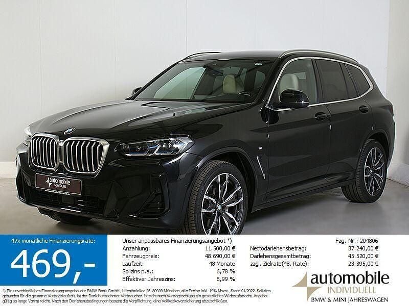 Saphirschwarz met. Gebraucht 2024 BMW X3 M Sport SUV | 46.439 € (Superpreis) - Bild 1/4