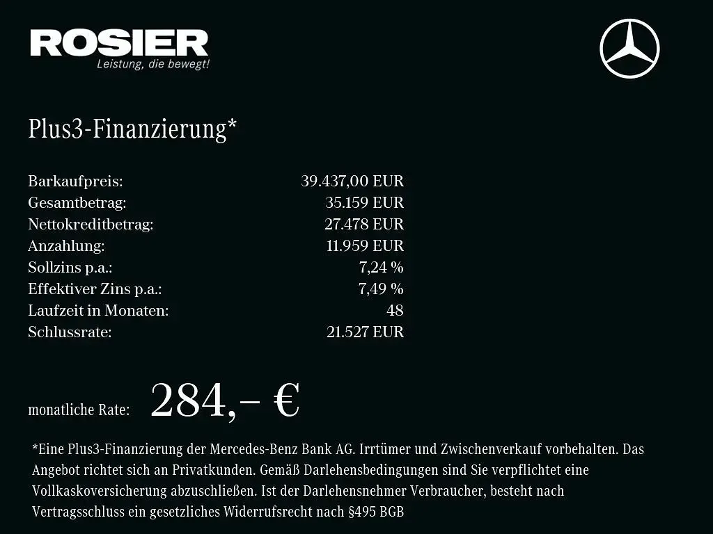 Gebraucht Mercedes CLA250 Premium Plus 163 PS (119 kW) 2025 Kosmosschwarz Limousine
