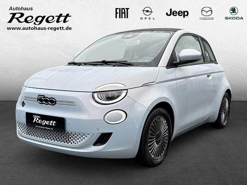 Himmel blau) (blau Gebraucht 2022 Fiat 500e Icon Cabrio | 21.990 € (Fairer Preis) - Bild 1/4