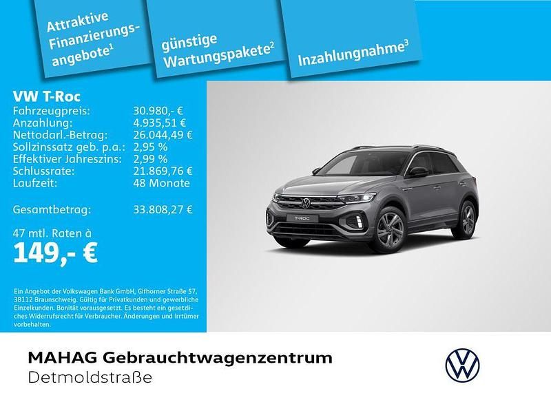 Indiumgrau metallic Gebraucht 2025 VW T-Roc R-line SUV | 30.980 € (Guter Preis) - Bild 1/2