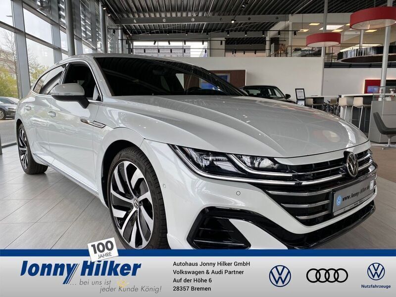 Oryxweiß perlmutteffekt Gebraucht 2021 VW Arteon R-line Kombi | 39.990 € (Teuer) - Bild 1/4