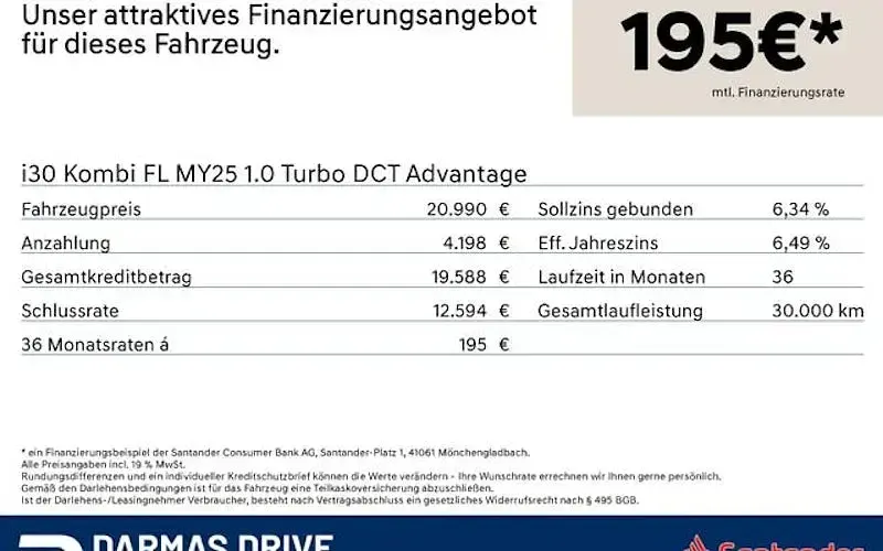 Gebraucht Hyundai i30 Advantage 100 PS (73 kW) 2025 Kombi
