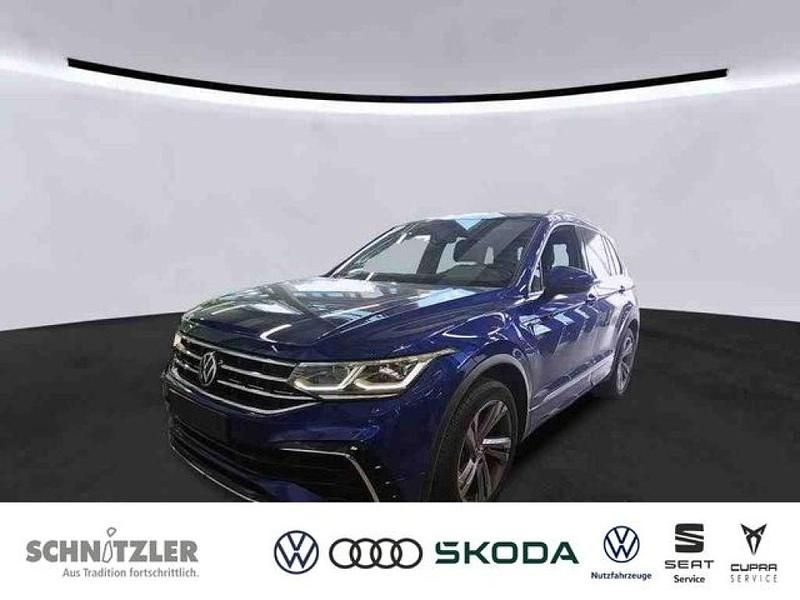 Lapiz blue (metallic) Gebraucht 2021 VW Tiguan R-line SUV | 33.450 € (Guter Preis) - Bild 1/3
