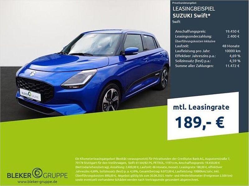 Frontier blue pearl Gebraucht 2025 Suzuki Swift Comfort+ Kleinwagen | 19.250 € (Fairer Preis) - Bild 1/3