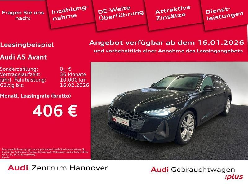0e mythosschwarz metallic Gebraucht 2025 Audi A5 Sport Coupé | 42.950 € - Bild 1/4