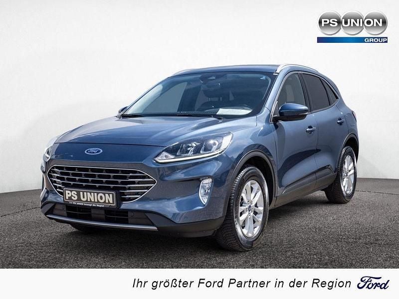 Blau / chroma blau (metallic) Gebraucht 2021 Ford Kuga Titanium SUV | 19.990 € (Guter Preis) - Bild 1/4