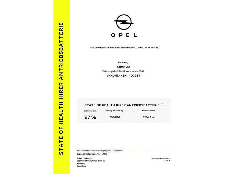 Gebraucht Opel Corsa-e Edition 100 kW (136 PS) 2022 Weiss / Kleinwagen