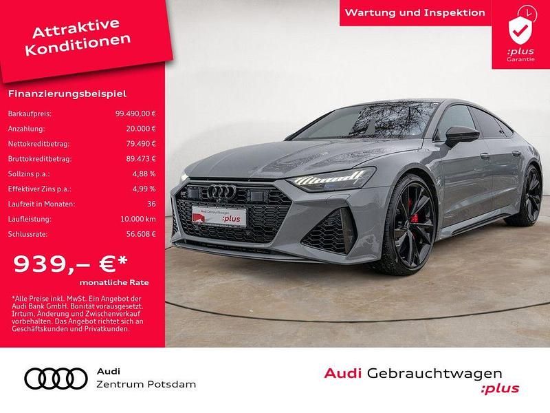 Gebraucht Audi RS7 Ambiente 600 PS (441 kW) 2021 Nardograu Kleinwagen