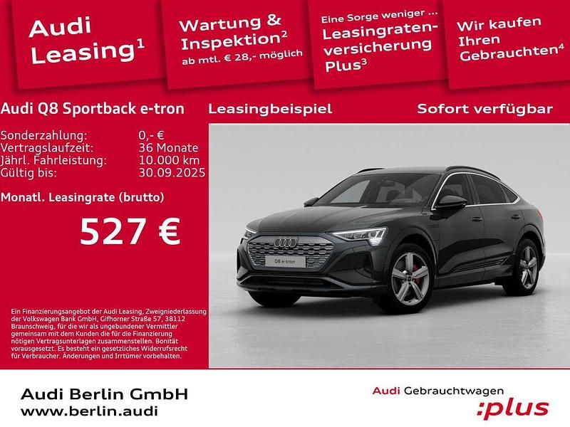 Mythosschwarz metallic Gebraucht 2025 Audi Q8 e-tron Advanced Plus SUV | 66.900 € (Fairer Preis) - Bild 1/3