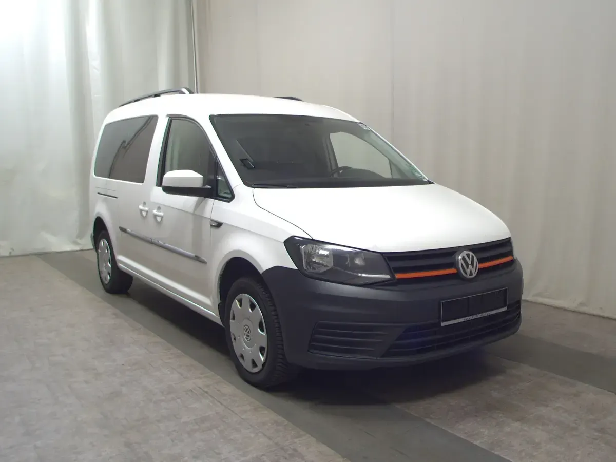 Gebraucht VW Caddy Maxi Trendline 150 PS (110 kW) 2018 Weiss Van / Kleinbus