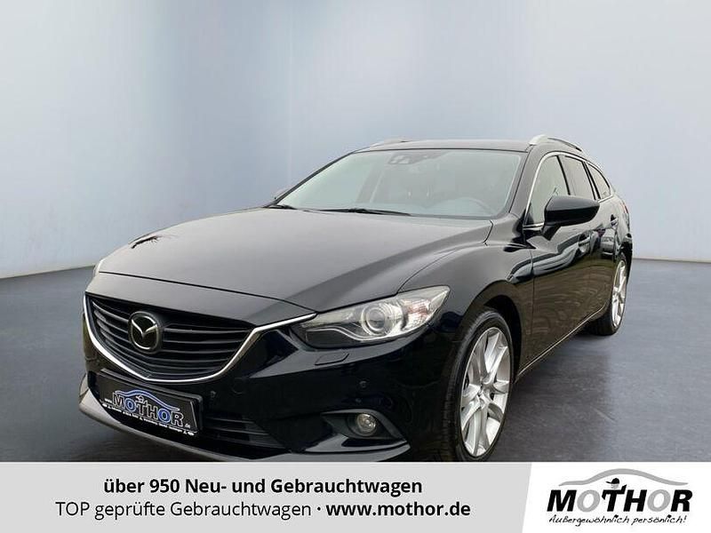Onyxschwarz Gebraucht 2014 Mazda 6 Sports-Line Kombi | 11.990 € (Fairer Preis) - Bild 1/4