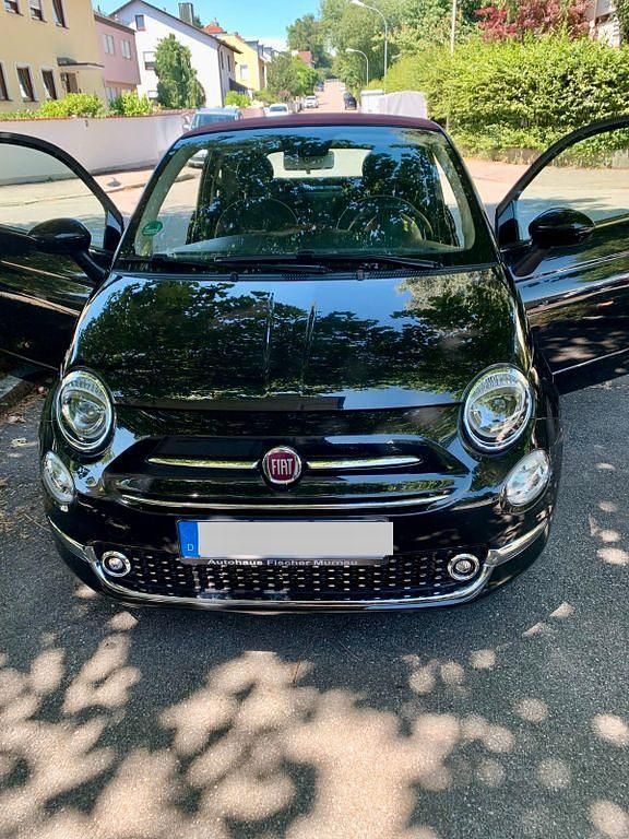 Schwarz Gebraucht 2019 Fiat 500C Lounge Cabrio | 9.999 € (Superpreis) - Bild 1/4