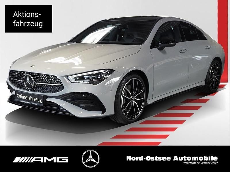 Grau Gebraucht 2025 Mercedes CLA220 AMG line Limousine | 50.298 € - Bild 1/4