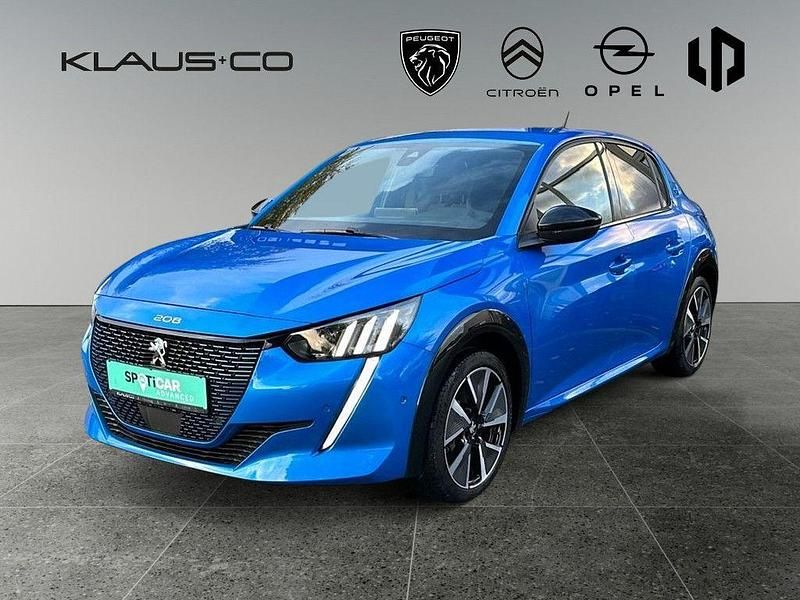 Blau Gebraucht 2021 Peugeot e-208 GTi Kleinwagen | 16.990 € (Fairer Preis) - Bild 1/3