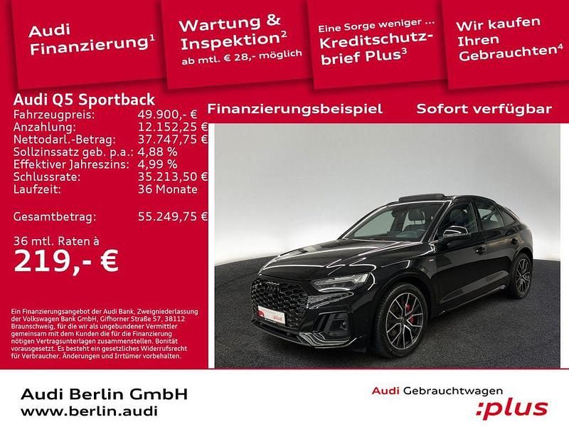 Mythosschwarz metallic Gebraucht 2022 Audi Q5 Sportback Ambiente SUV | 49.900 € (Teuer) - Bild 1/3