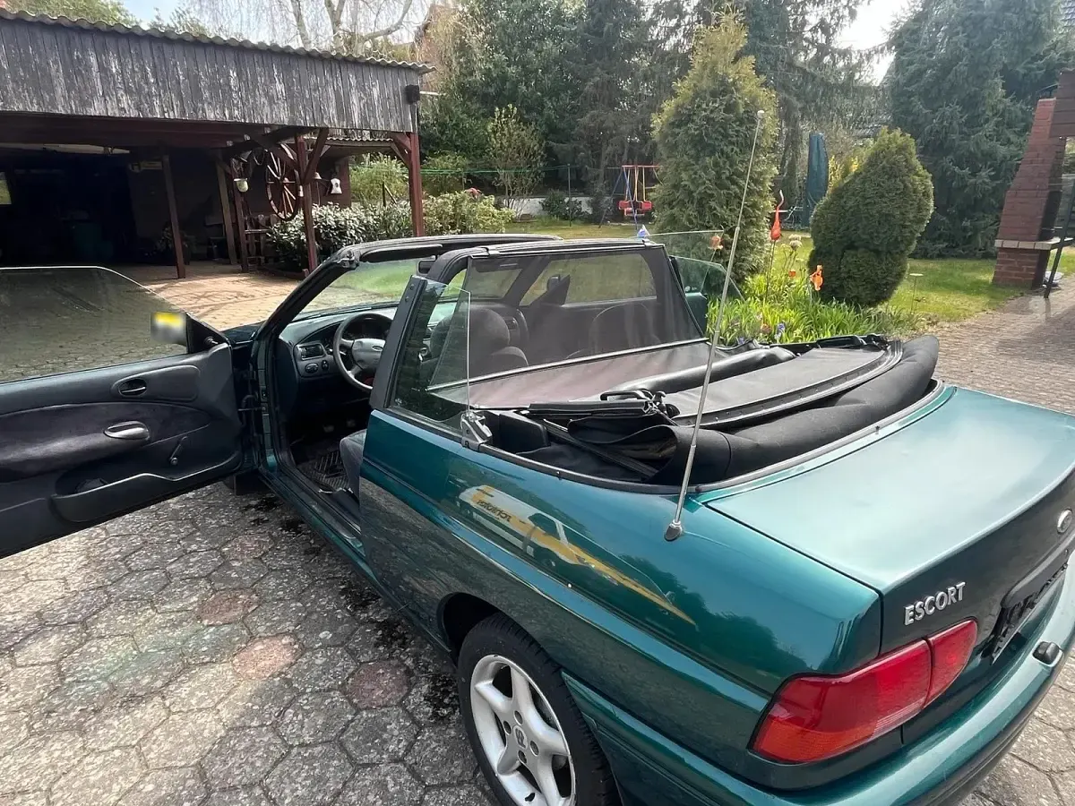Gebraucht Ford Escort Cabriolet 55 PS (40 kW) 1996 Grün Cabrio