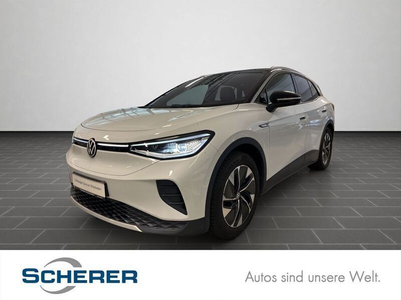 Gletscherweiß metallic (metallic) Gebraucht 2021 VW ID.4 Pro SUV | 33.200 € (Etwas zu teuer) - Bild 1/4
