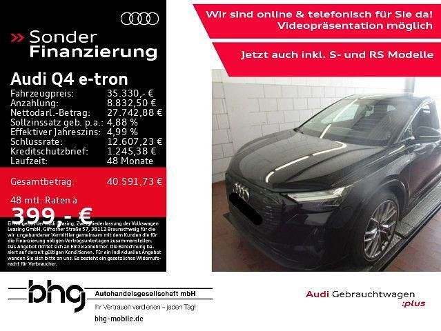 Schwarz Gebraucht 2022 Audi Q4 Sportback e-tron S-Line SUV | 35.330 € (Superpreis) - Bild 1/4