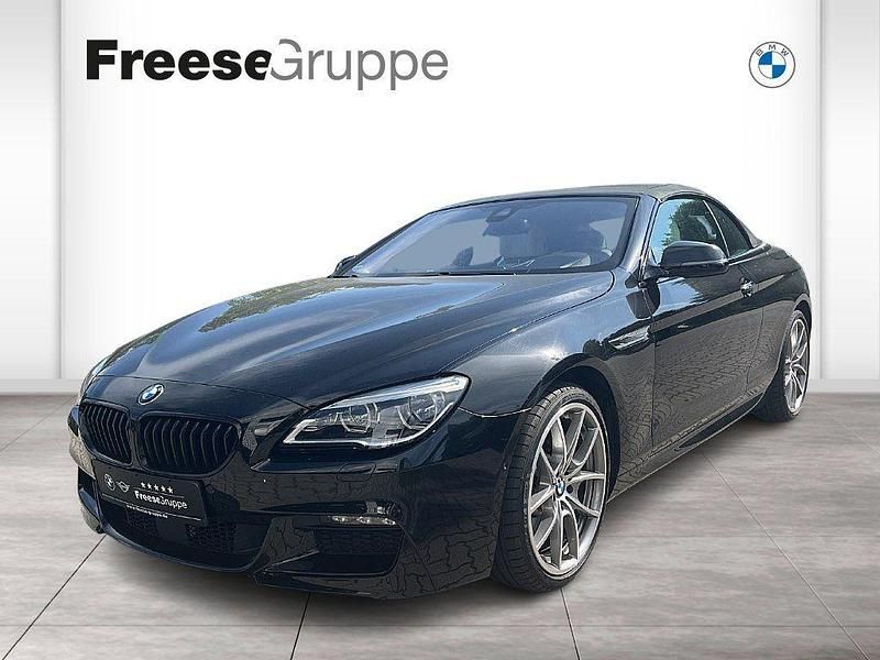 Black sapphire metallic Gebraucht 2015 BMW 650 Cabriolet M Sport Cabrio | 49.900 € - Bild 1/4