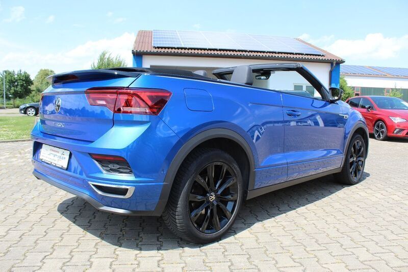 Gebraucht VW T-Roc Cabriolet R-line 150 PS (110 kW) 2021 Blau Cabrio