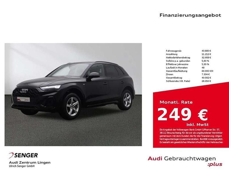 Mythosschwarz metallic Gebraucht 2023 Audi Q5 S-Line SUV | 43.880 € (Guter Preis) - Bild 1/4