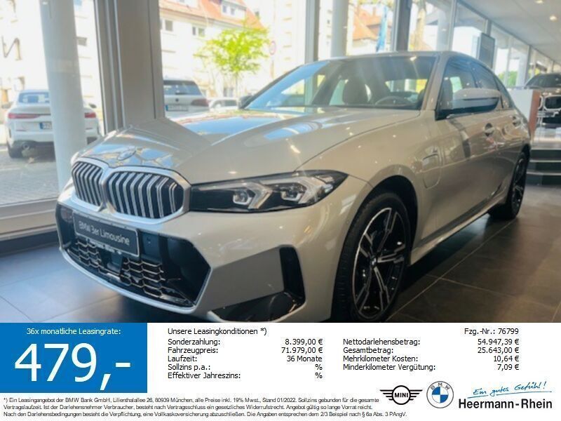 Grau Neu 2024 BMW 330e M Sport Limousine | 52.437 € - Bild 1/4