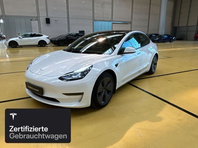 Pearl white multicoat Gebraucht 2021 Tesla Model 3 Long Range Limousine | 29.400 € (Fairer Preis) - Bild 1/4