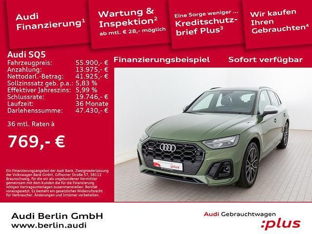 Gebraucht Audi SQ5 Ambiente 341 PS (250 kW) 2022 Distriktgrün metallic SUV
