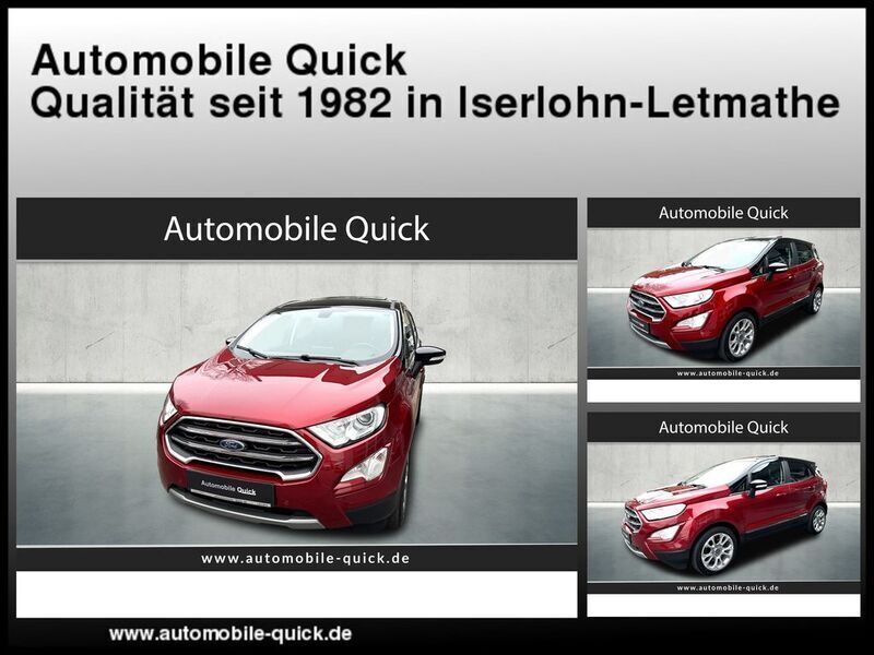 Rubyrot (metallic) Gebraucht 2019 Ford Ecosport Titanium X SUV | 15.990 € (Fairer Preis) - Bild 1/4