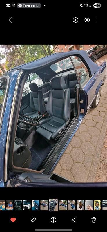 Brugt BMW 320 1988 Blå Cabriolet