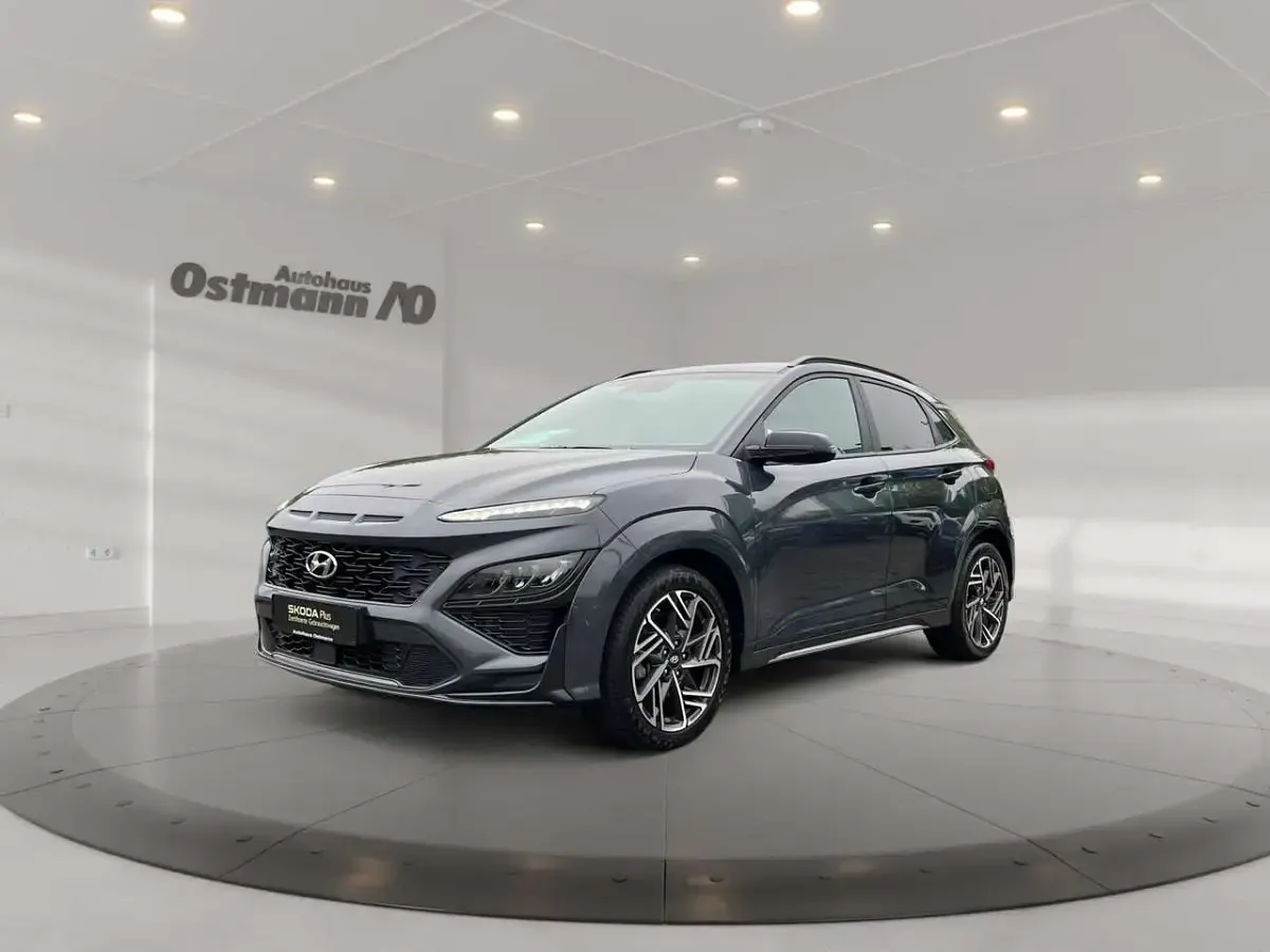 Gebraucht Hyundai Kona N Line 199 PS (146 kW) 2022 Grau metallic SUV